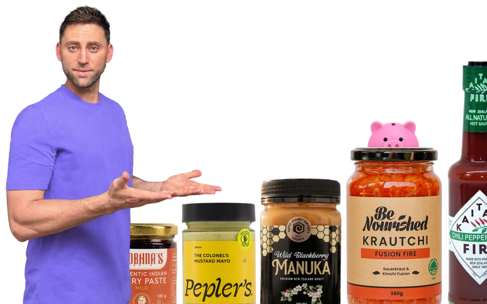 Kiwi brand products and local food